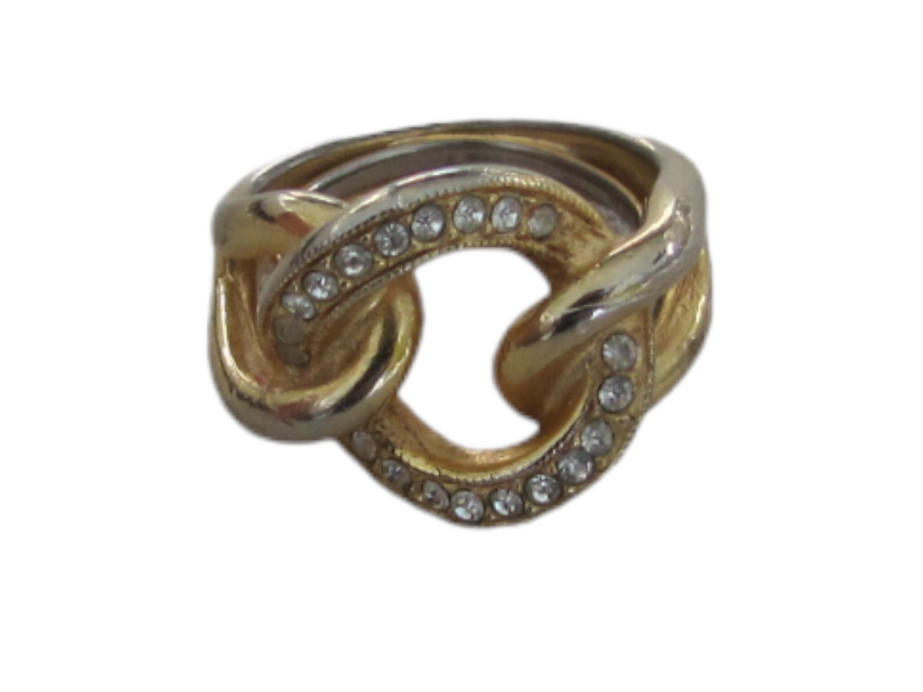 Gold and Stone Cocktail Ring
